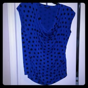 SUPER CUTE! Polka dot ruched Rockabilly style top!